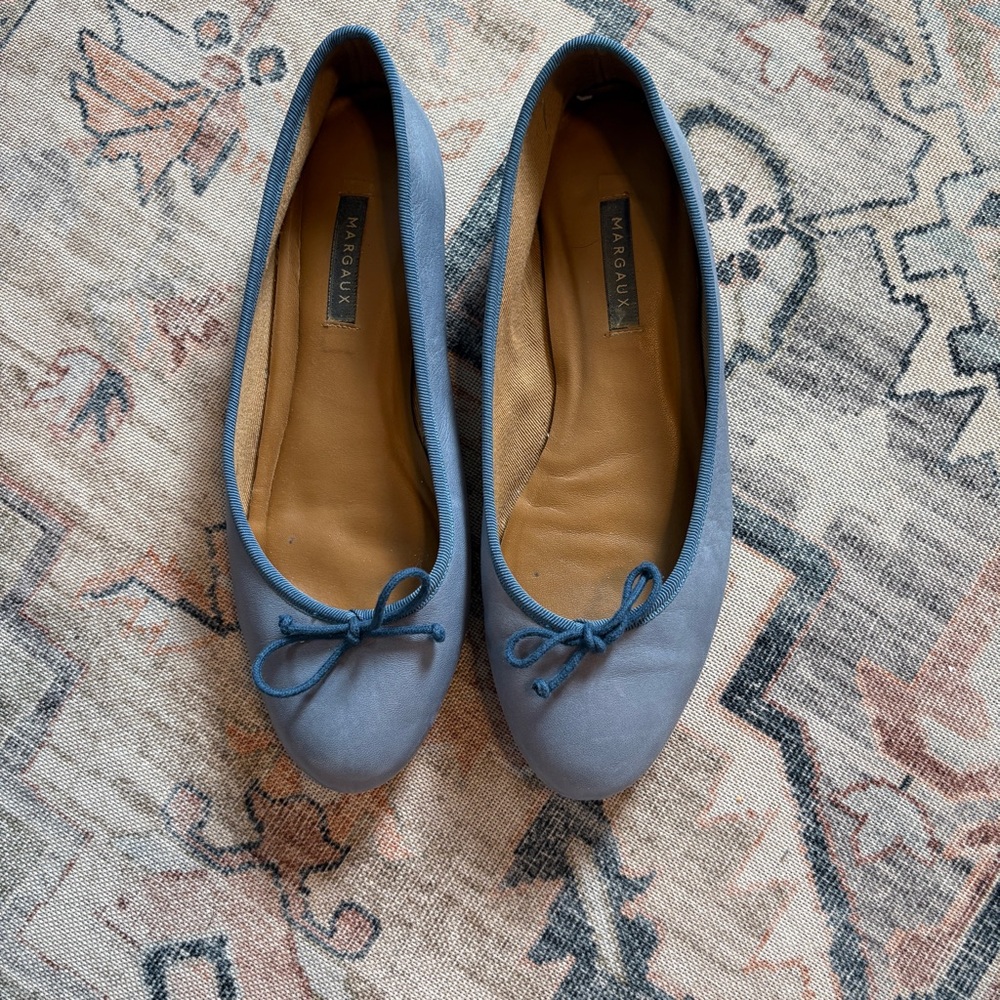 Margaux Blue Flats